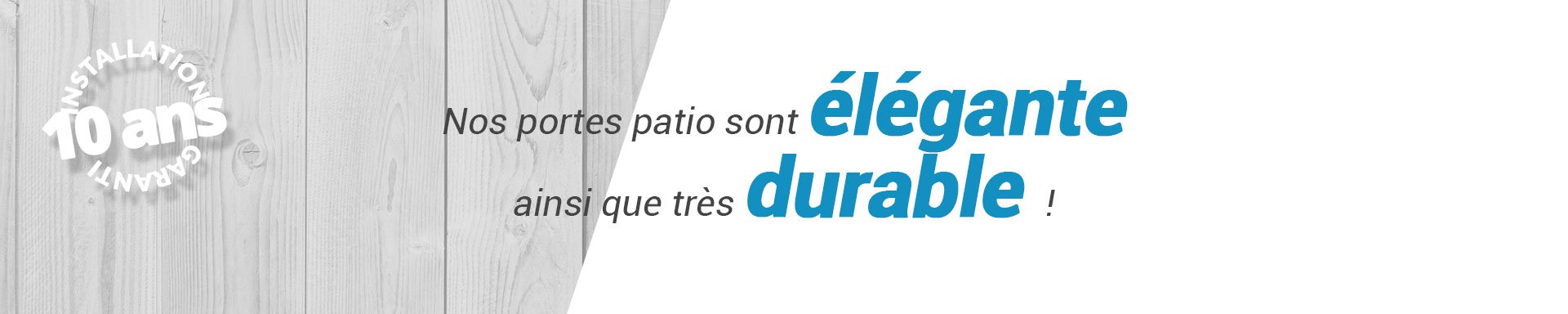 Installation de Portes Patio